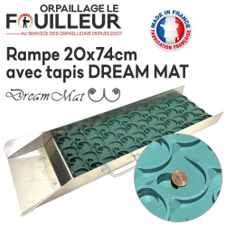 Rampa de lavado de oro aluminio 20x74cm con alfombra DREAM MAT photo