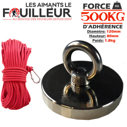 Aimant NEODYME 400kg (Wicked Magnet)