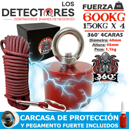 Imán 360° 600KG + cuerda Imán 360° 600KG + cuerda