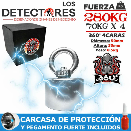AIMANT NÉODYME 360° 280KG...