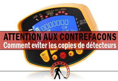 Atención a las falsificaciones de detectores de metales