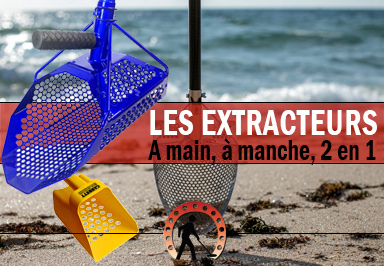 Les meilleurs extracteurs tamis et gamate pour la détection à la plage